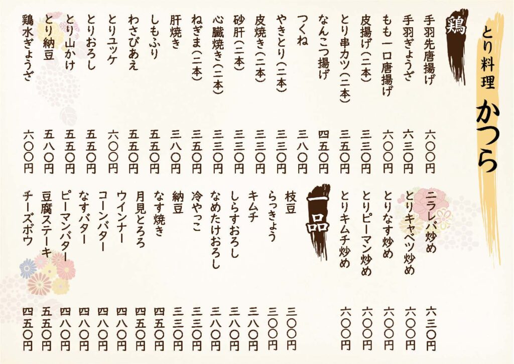 葛「鶏・一品料理」